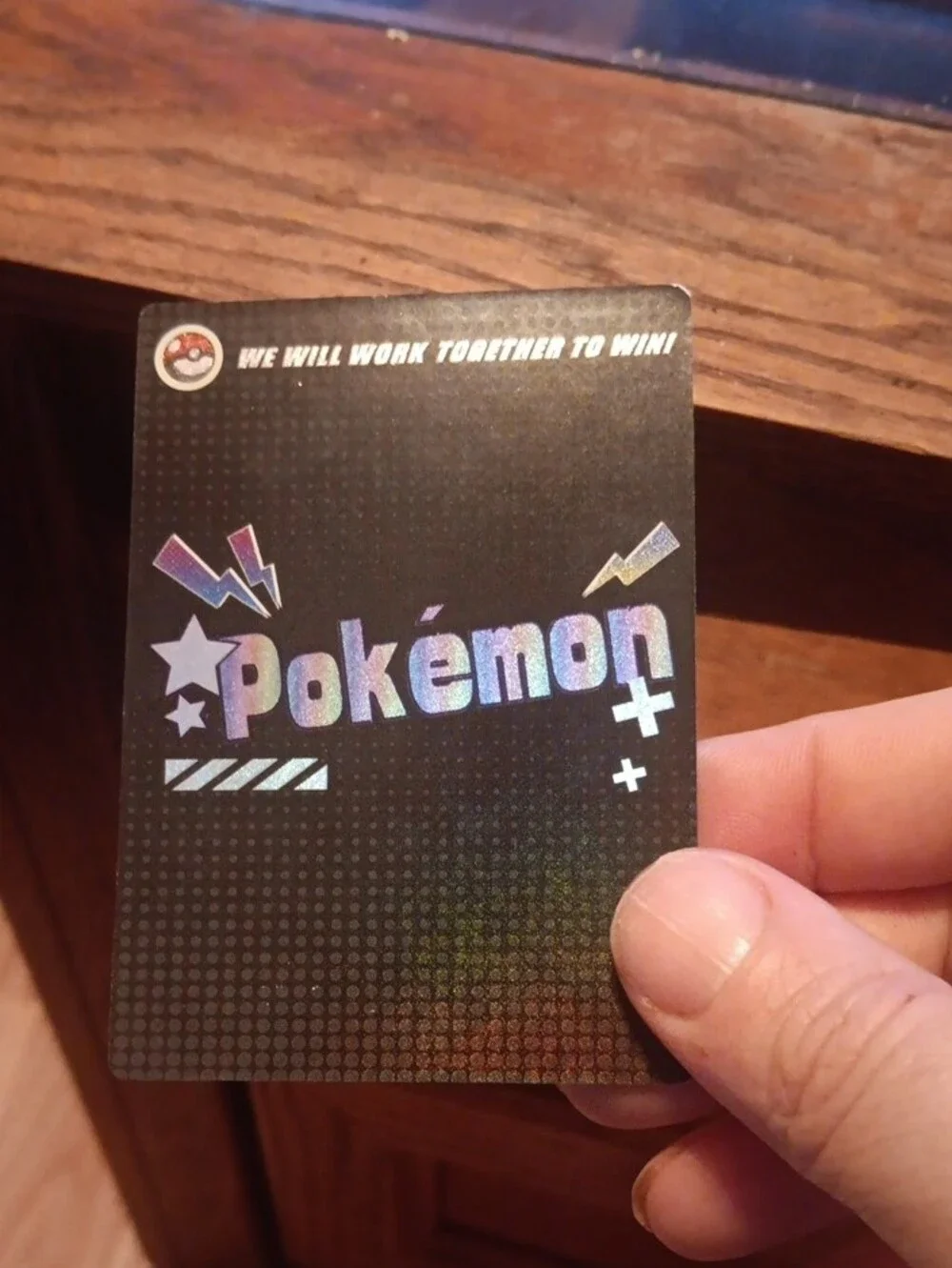 Pokemon Pink and Purple Holographic Trading Card